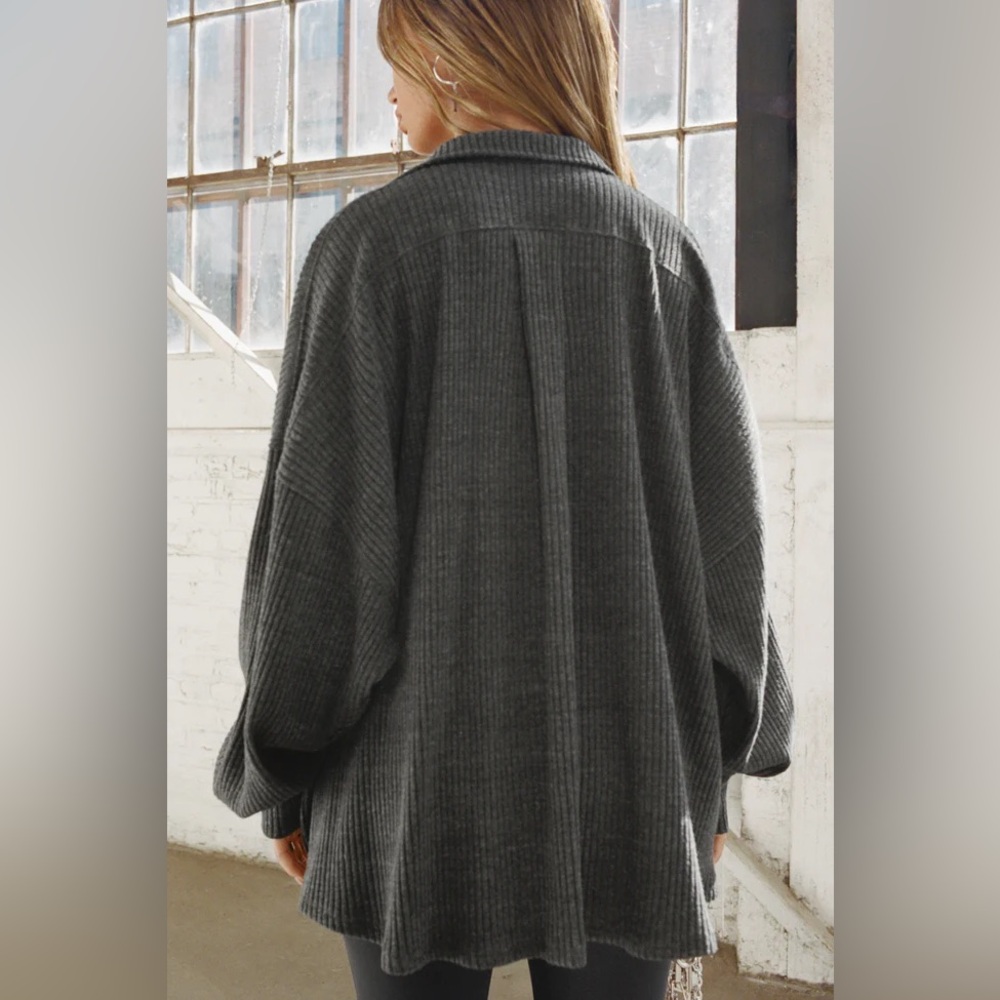 Joah Brown Deep V Plunge Pullover - Picture 2 of 9
